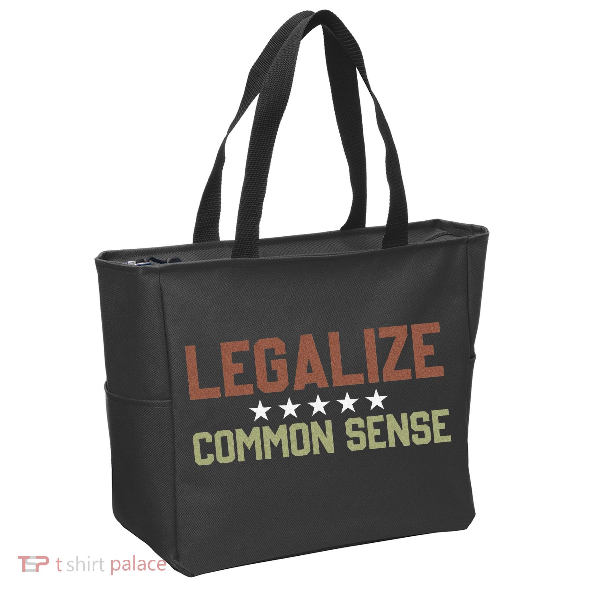 Legalize Common Sense Retro Tote Bag