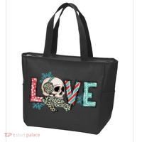 Love Christmas Skull Funny Xmas Hoilday Gift Tote Bag thumb 3