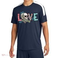 Love Christmas Skull Funny Xmas Hoilday Gift Sport-Tek Competitor United Soccer Jersey thumb 0