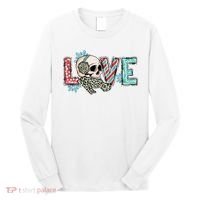 Love Christmas Skull Funny Xmas Hoilday Gift Long Sleeve Shirt thumb 0