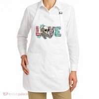 Love Christmas Skull Funny Xmas Hoilday Gift Apron thumb 2
