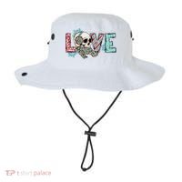 Love Christmas Skull Funny Xmas Hoilday Gift Bucket Hat thumb 0