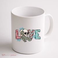 Love Christmas Skull Funny Xmas Hoilday Gift Coffee Mug thumb 1