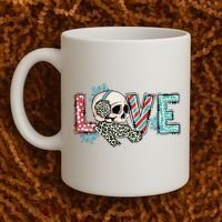 Love Christmas Skull Funny Xmas Hoilday Gift Coffee Mug thumb 2