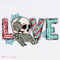 Love Christmas Skull Funny Xmas Hoilday Gift Women's Hoodie thumb 2