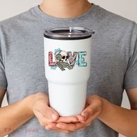 Love Christmas Skull Funny Xmas Hoilday Gift Tumbler thumb 2