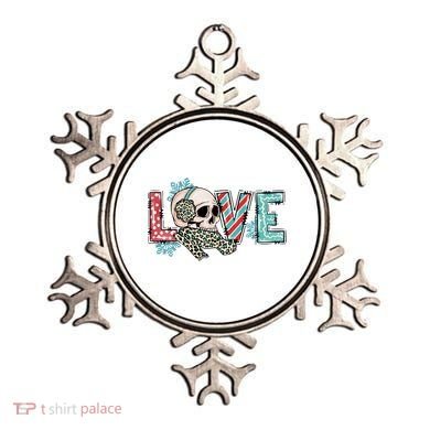 Love Christmas Skull Funny Xmas Hoilday Gift Ornament