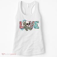 Love Christmas Skull Funny Xmas Hoilday Gift Women's Tank Top thumb 0