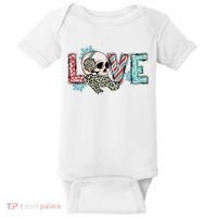 Love Christmas Skull Funny Xmas Hoilday Gift Baby Bodysuit thumb 0