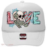 Love Christmas Skull Funny Xmas Hoilday Gift Hat thumb 0