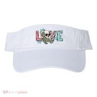 Love Christmas Skull Funny Xmas Hoilday Gift Visor thumb 0