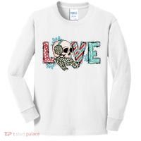 Love Christmas Skull Funny Xmas Hoilday Gift Kids Long Sleeve Shirt thumb 0
