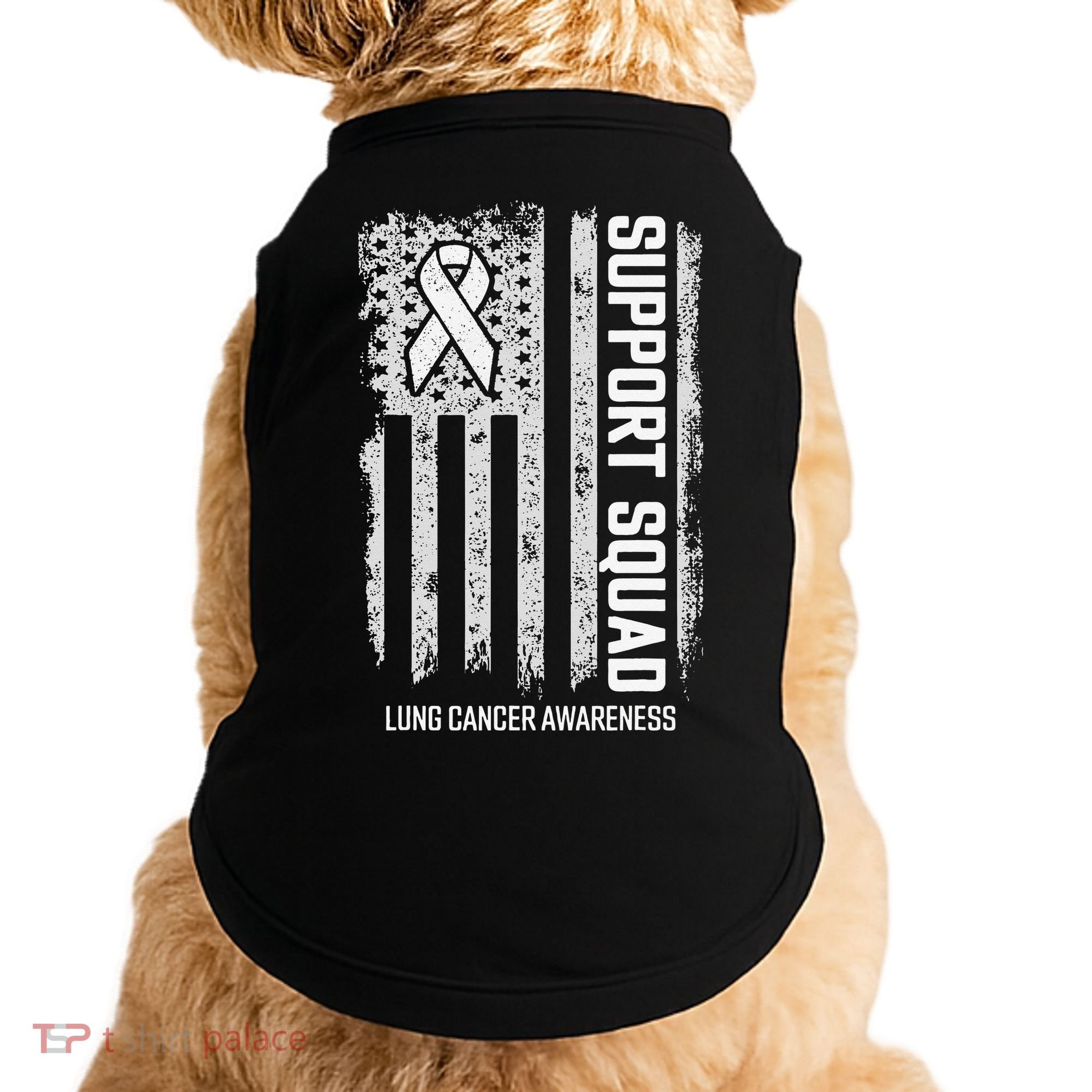 Lung Cancer Support Squad Lung Cancer Awareness Doggie Tank
