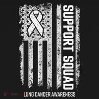 Lung Cancer Support Squad Lung Cancer Awareness Infant Fleece One Piece thumb 2