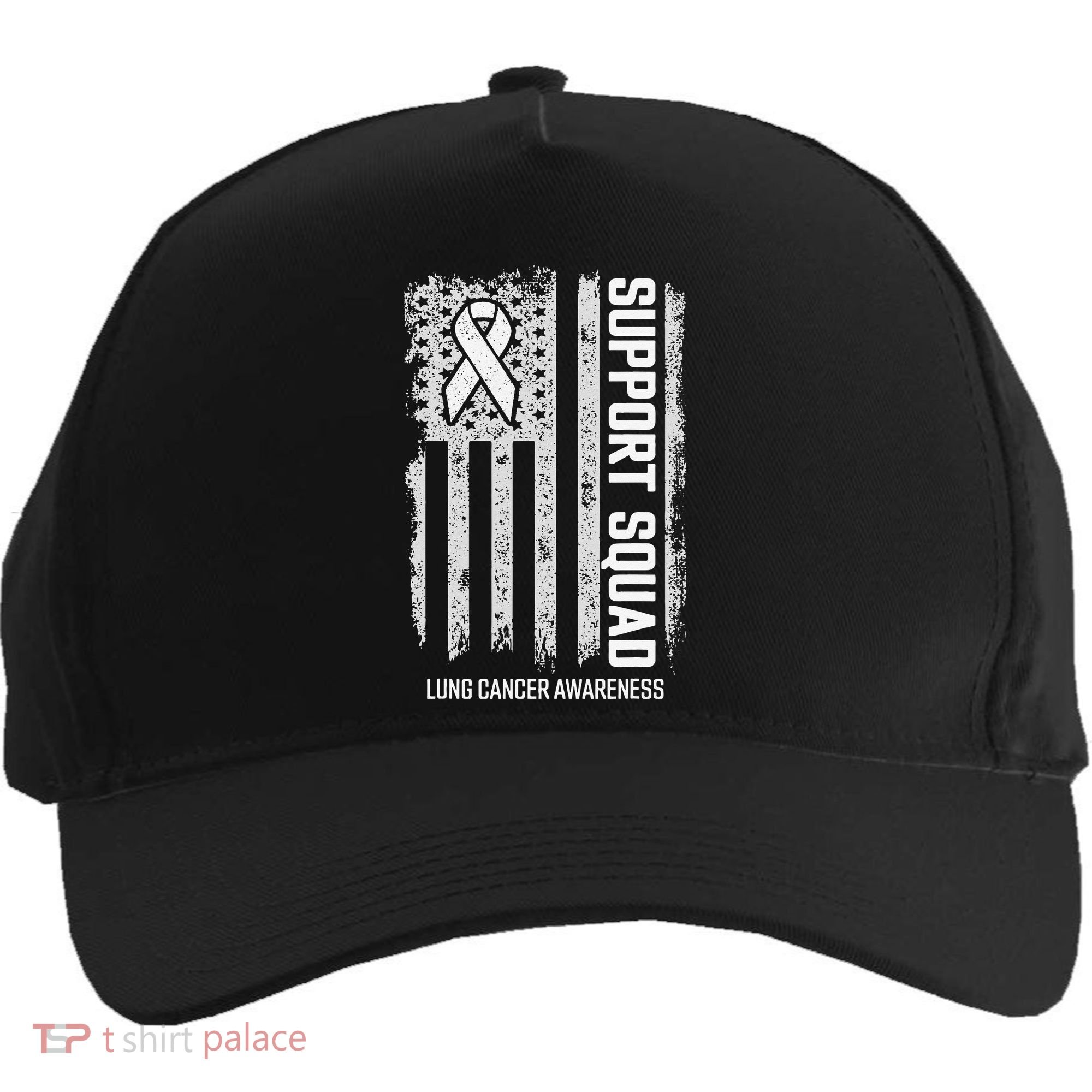 Lung Cancer Support Squad Lung Cancer Awareness Five-Panel Snapback Cap
