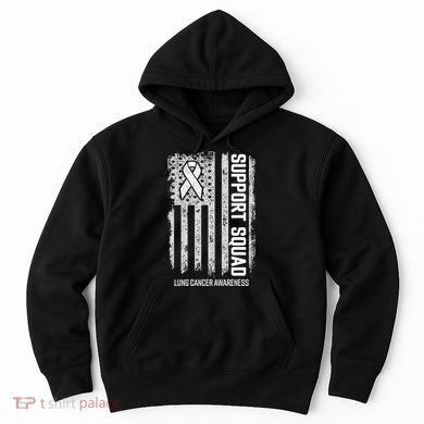 Lung Cancer Support Squad Lung Cancer Awareness Hoodie