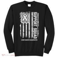 Lung Cancer Support Squad Lung Cancer Awareness Sweatshirt thumb 0