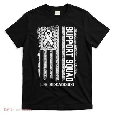 Lung Cancer Support Squad Lung Cancer Awareness T-Shirt