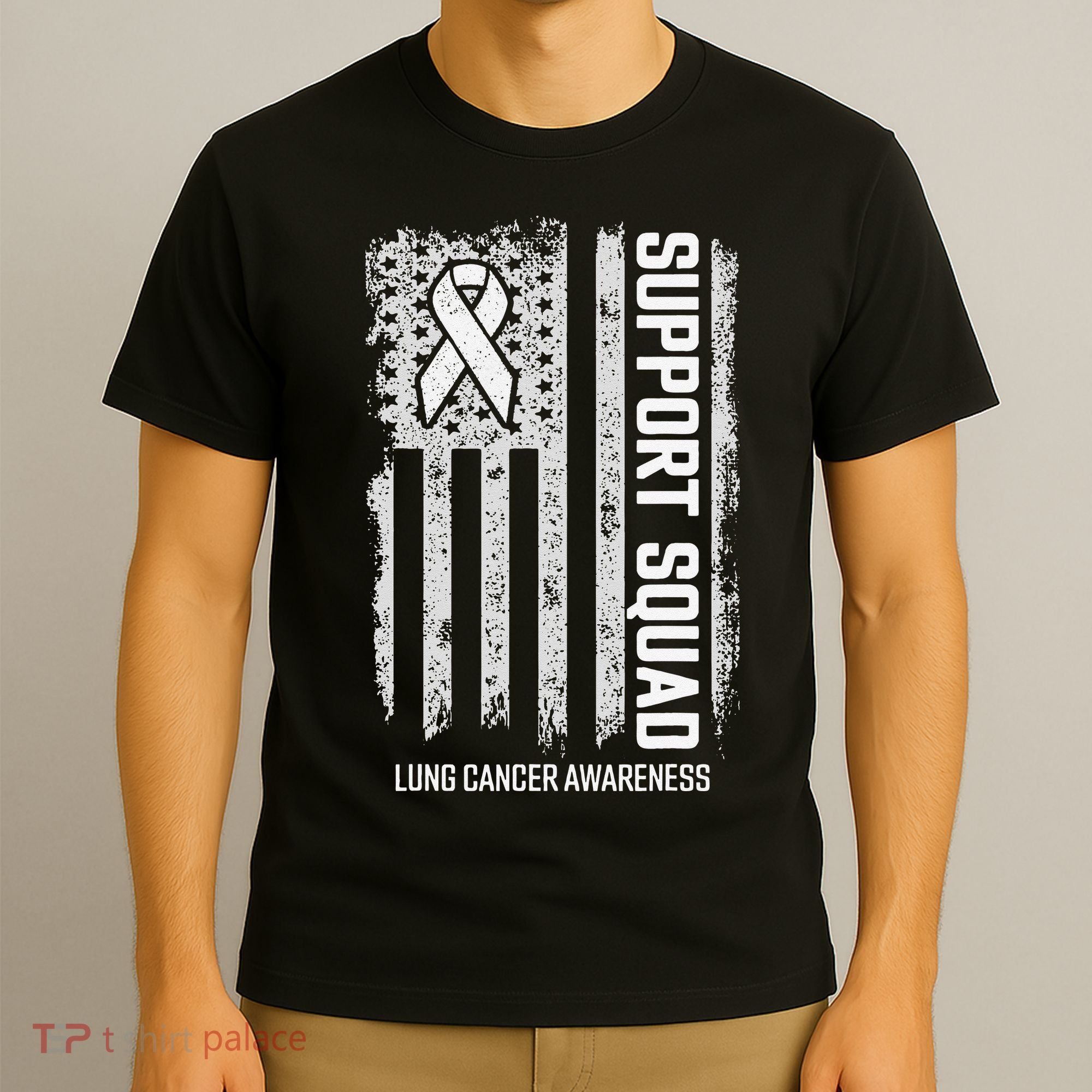 Lung Cancer Support Squad Lung Cancer Awareness T-Shirt