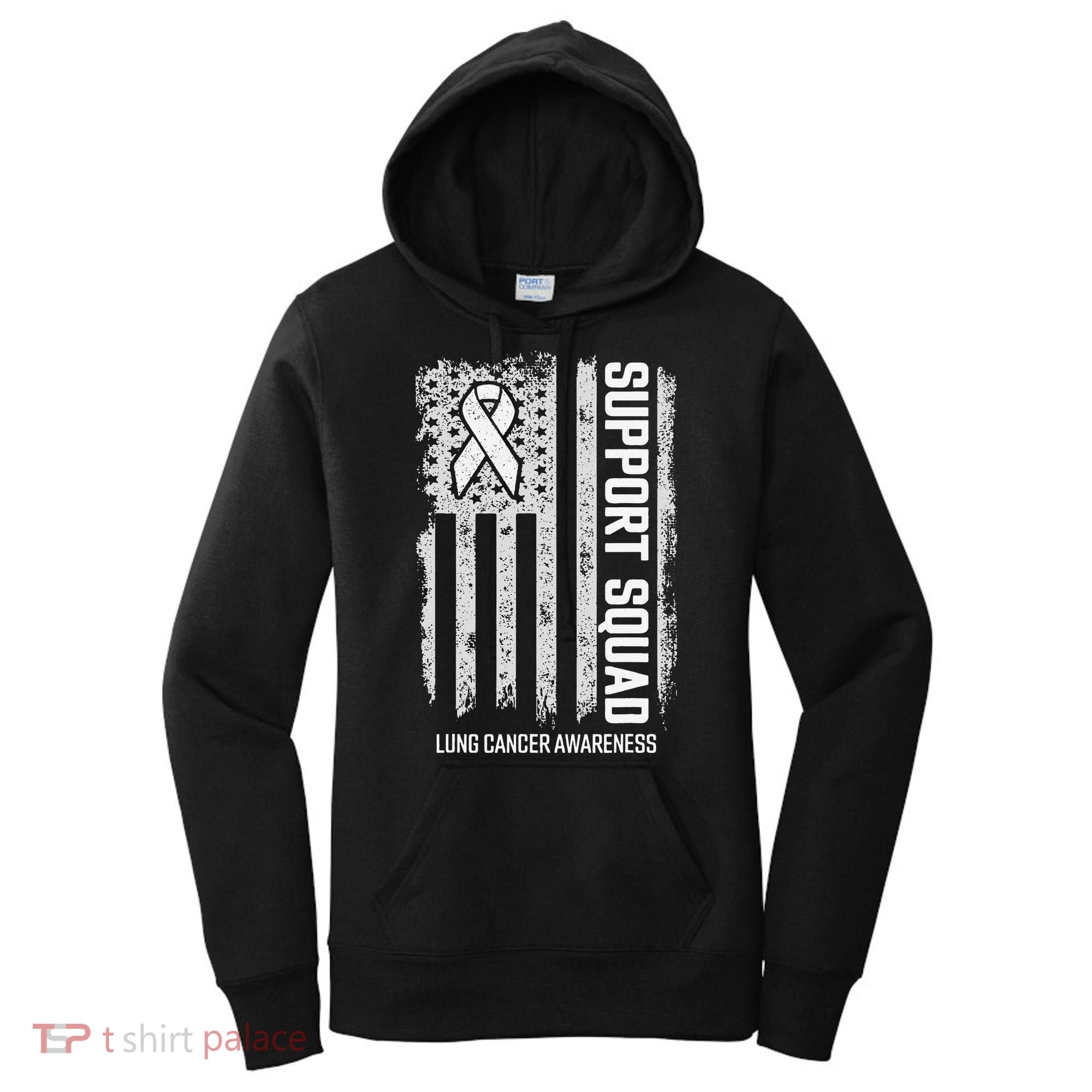 Lung Cancer Support Squad Lung Cancer Awareness Women's Hoodie