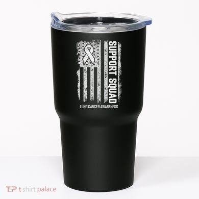 Lung Cancer Support Squad Lung Cancer Awareness Tumbler
