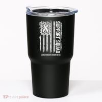 Lung Cancer Support Squad Lung Cancer Awareness Tumbler thumb 0