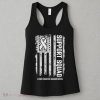 Lung Cancer Support Squad Lung Cancer Awareness Women's Tank Top thumb 3