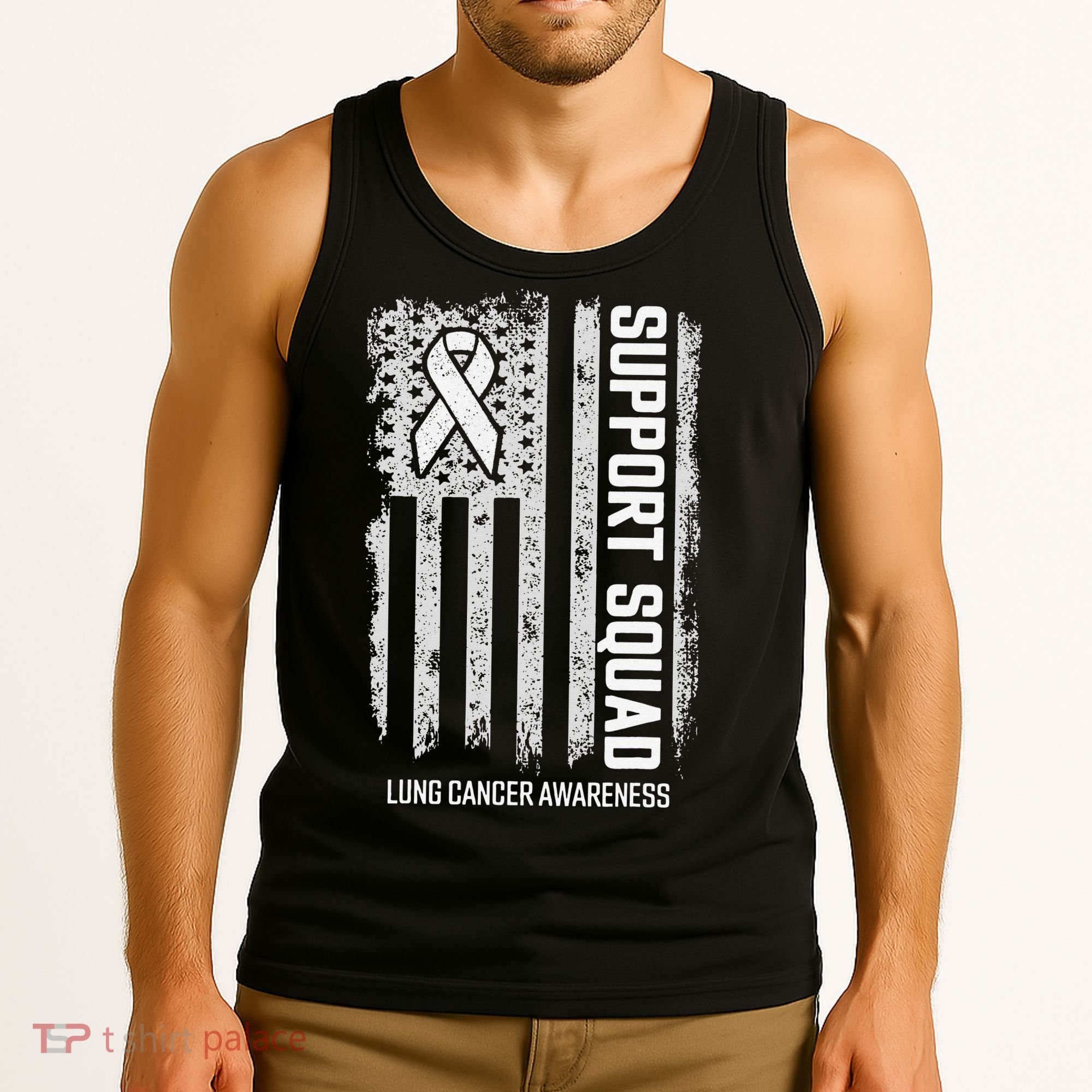 Lung Cancer Support Squad Lung Cancer Awareness Tank Top