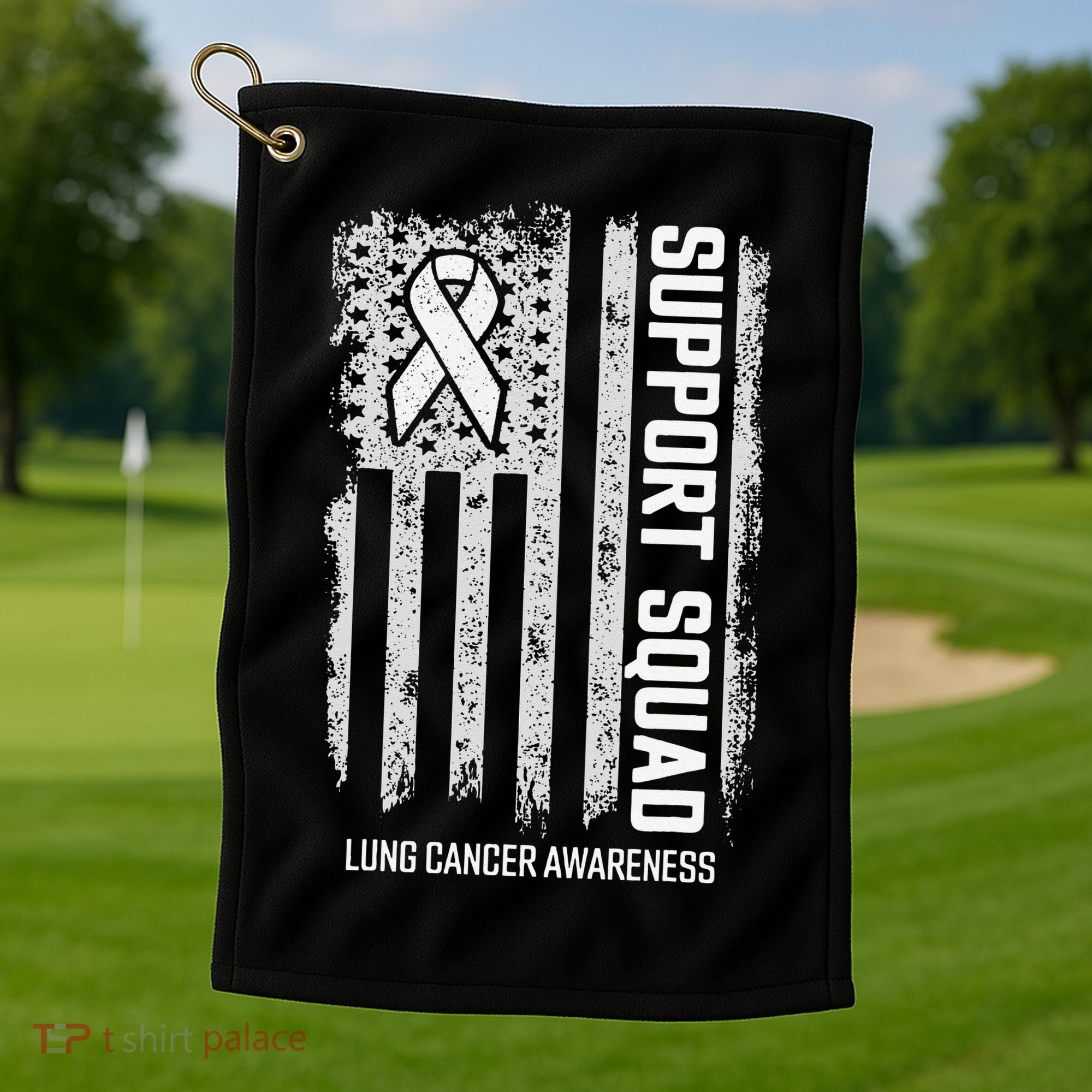 Lung Cancer Support Squad Lung Cancer Awareness Golf Towel