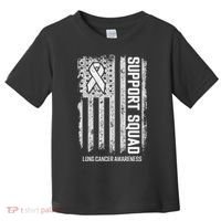 Lung Cancer Support Squad Lung Cancer Awareness Toddler T-Shirt thumb 0