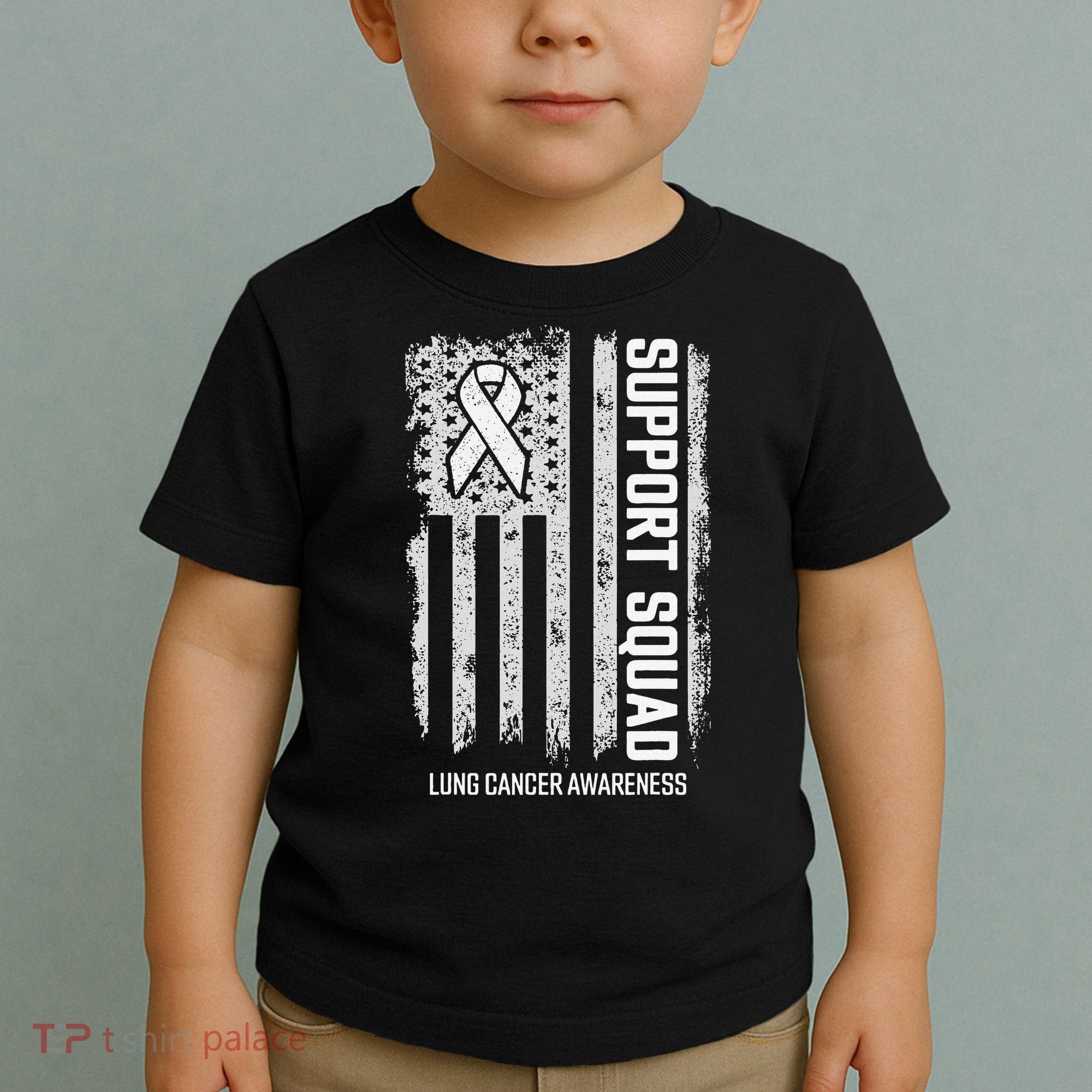 Lung Cancer Support Squad Lung Cancer Awareness Toddler T-Shirt