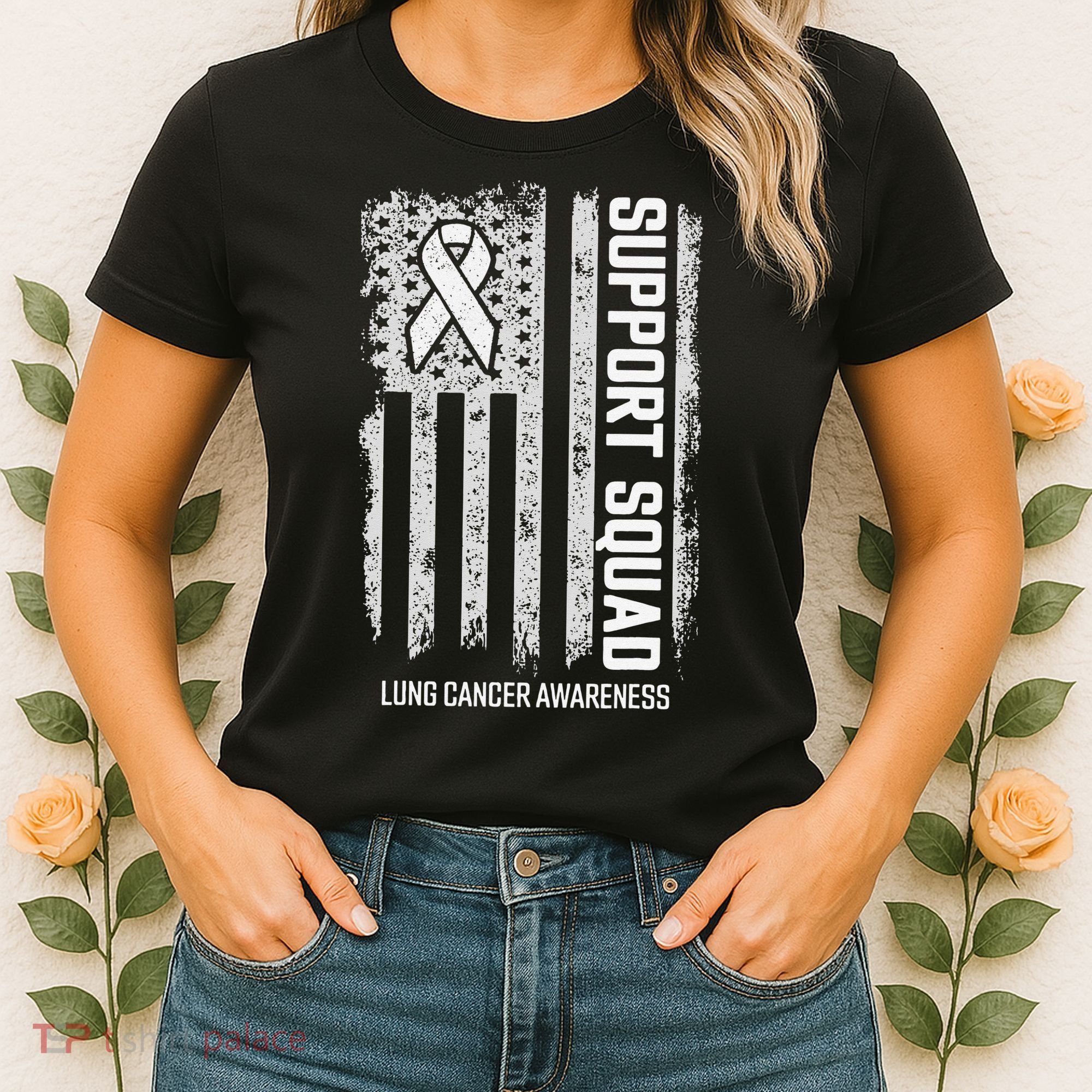 Lung Cancer Support Squad Lung Cancer Awareness Women's T-Shirt