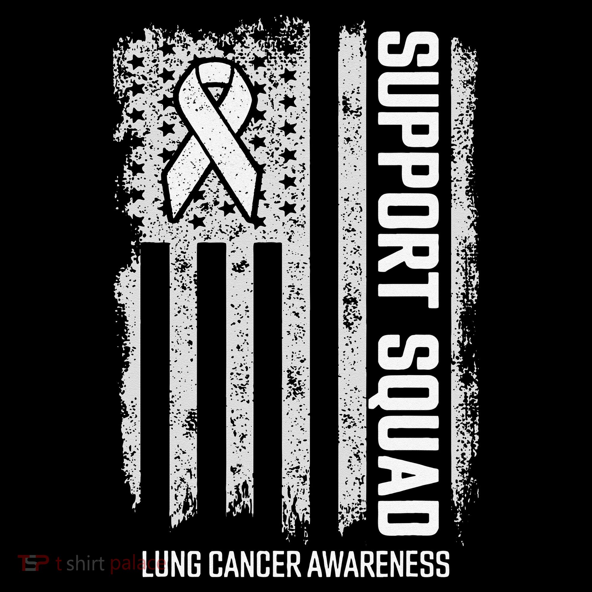 Lung Cancer Support Squad Lung Cancer Awareness Kids Hoodie