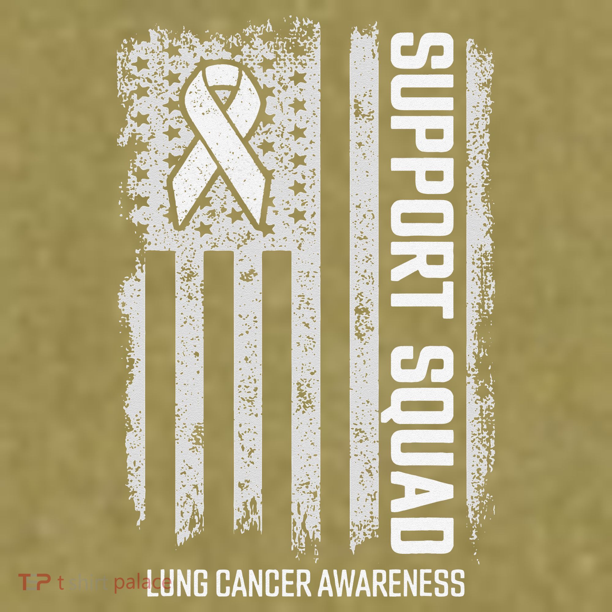 Lung Cancer Support Squad Lung Cancer Awareness Garment-Dyed Women's Muscle Tee
