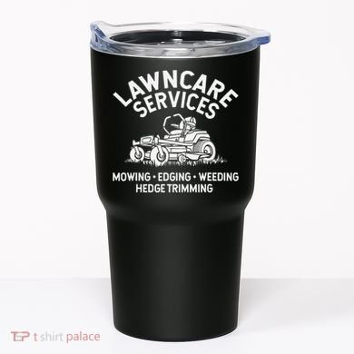 Lawn Care Services Zero Turn Mower Tumbler