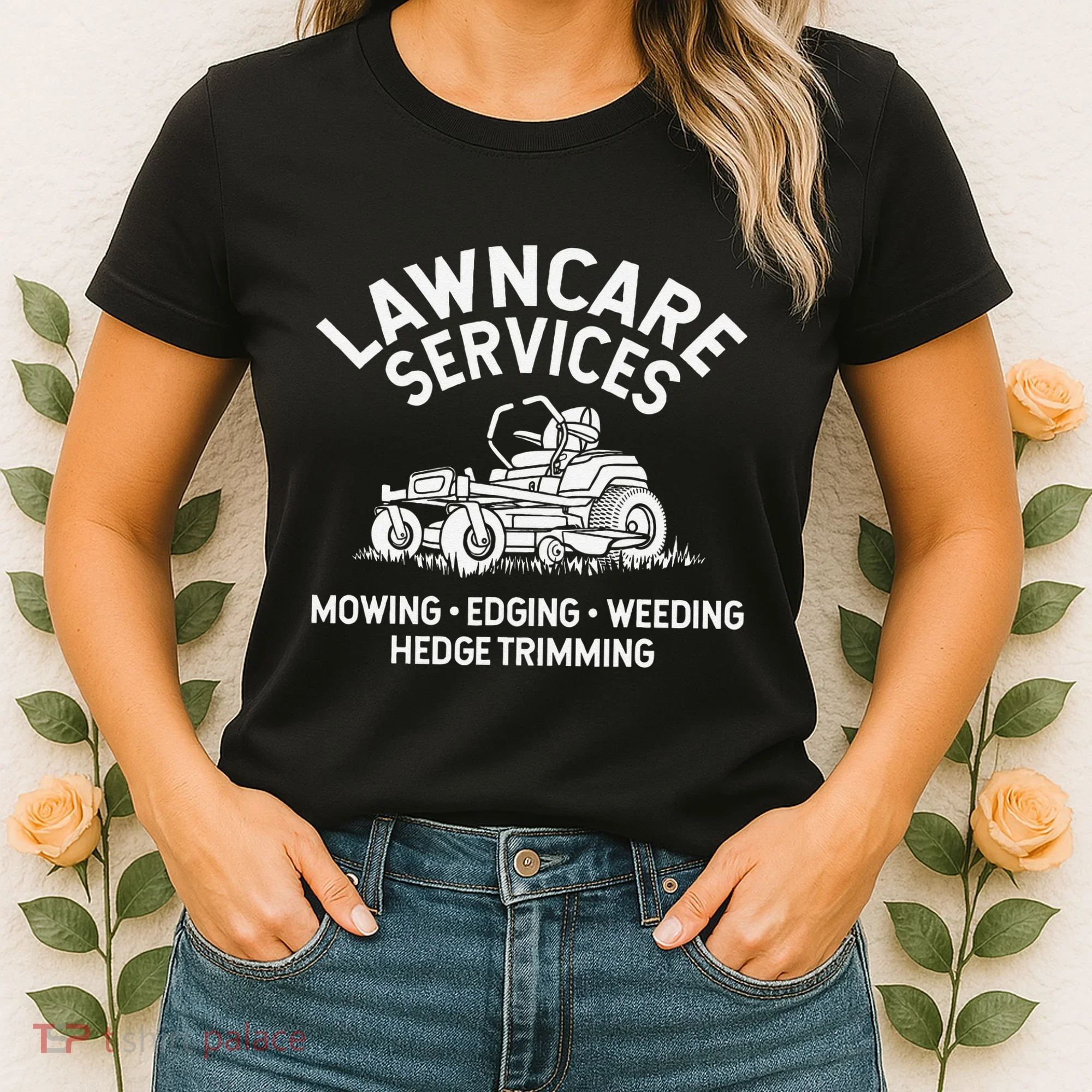 Lawn Care Services Zero Turn Mower Women's T-Shirt