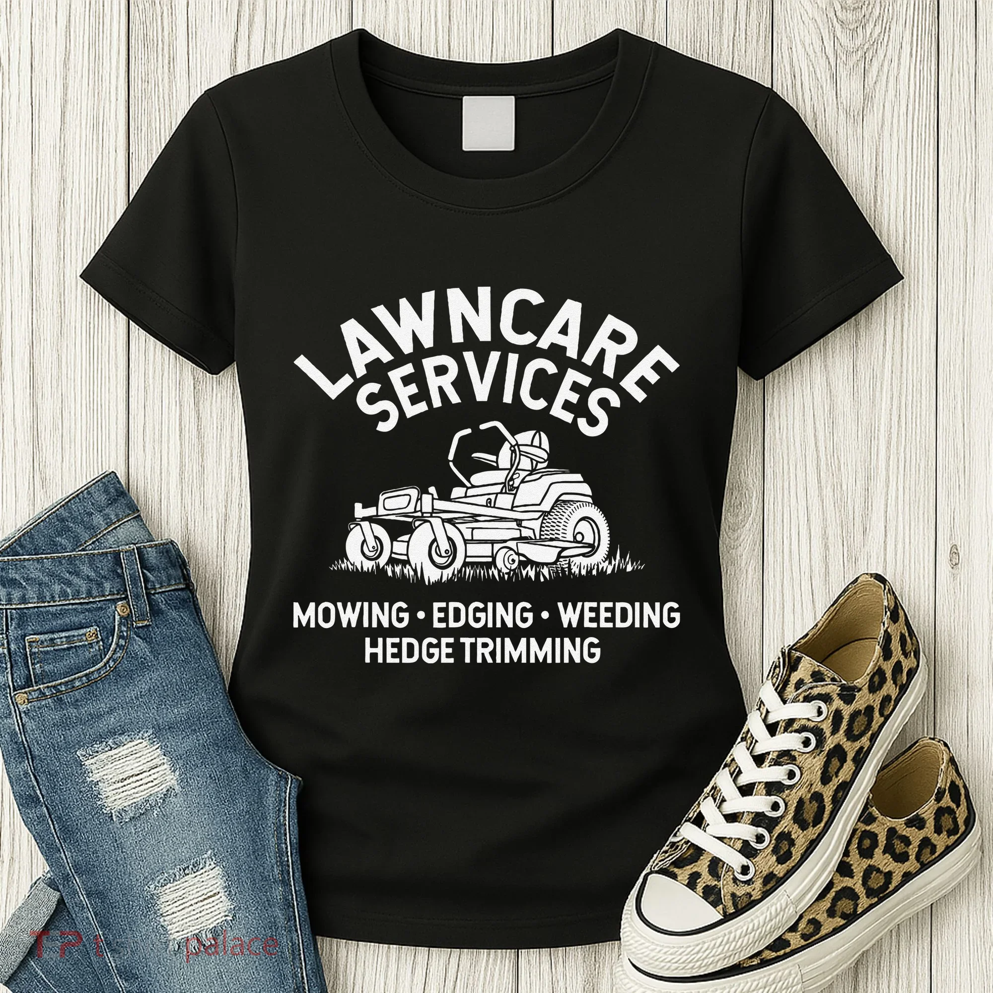 Lawn Care Services Zero Turn Mower Women's T-Shirt