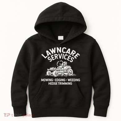 Lawn Care Services Zero Turn Mower Kids Hoodie