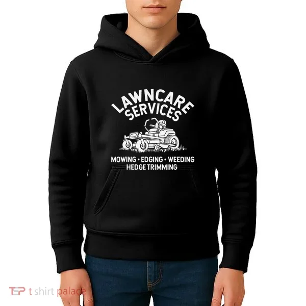 Lawn Care Services Zero Turn Mower Kids Hoodie