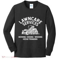 Lawn Care Services Zero Turn Mower Kids Long Sleeve Shirt thumb 0