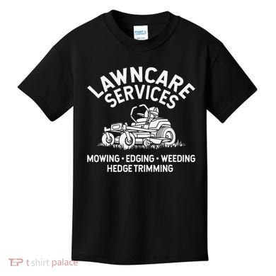 Lawn Care Services Zero Turn Mower Kids T-Shirt