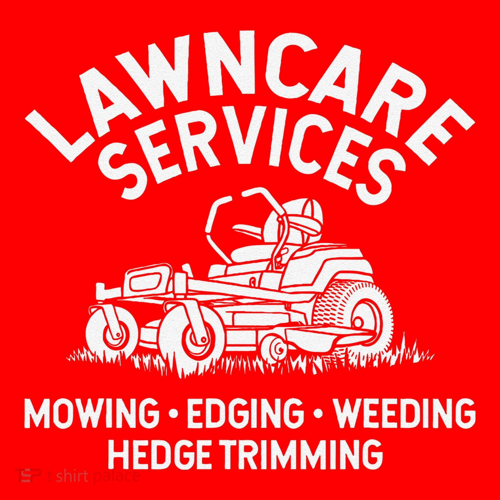 Lawn Care Services Zero Turn Mower Santa Hat