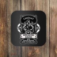 Lindsay Clan Scottish Havoc Gaelic Games Coaster thumb 0