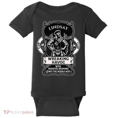 Lindsay Clan Scottish Havoc Gaelic Games Baby Bodysuit
