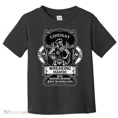 Lindsay Clan Scottish Havoc Gaelic Games Toddler T-Shirt
