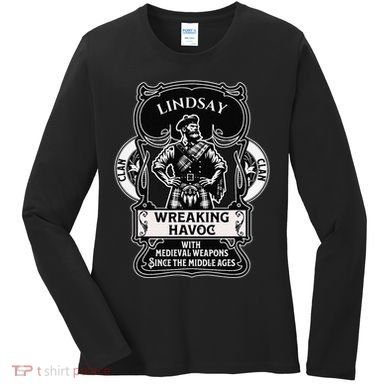 Lindsay Clan Scottish Havoc Gaelic Games Women's Long Sleeve Shirt