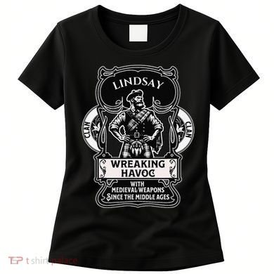 Lindsay Clan Scottish Havoc Gaelic Games Women's T-Shirt