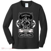 Lindsay Clan Scottish Havoc Gaelic Games Kids Long Sleeve Shirt thumb 0