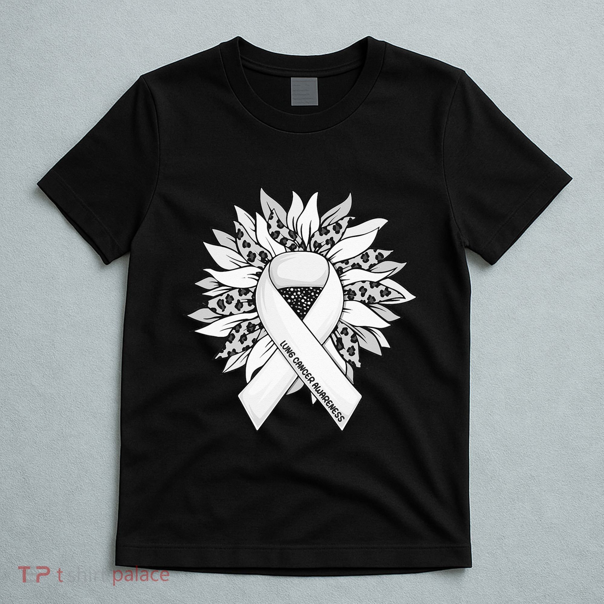 Lung Cancer Sunflower Lung Cancer Awareness T-Shirt