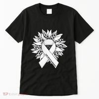 Lung Cancer Sunflower Lung Cancer Awareness Tall T-Shirt thumb 0